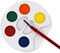 Bulk Watercolors Round Paint Pack with Brushes - 50 Sets with 5 Washable Colors Each - Great for Kids, Classrooms, Parties, Students, Donations, Party Favors, All Ages